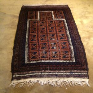 Antique Balouchi Prayer Rug